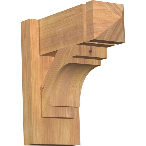 Ekena Millwork Merced Arts & Crafts Smooth Outlooker, Western Red Cedar, 5 1/2"W x 12"D x 12"H OUT06X12X12MRC03SWR - main